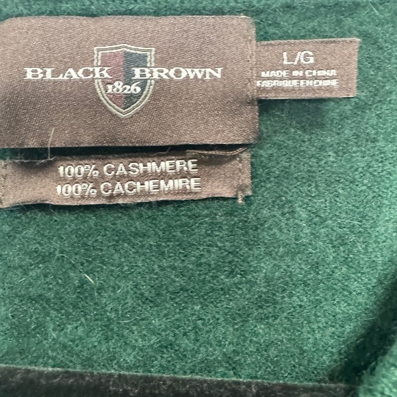 Black Brown 1826 Cashmere Sweater Green - Picture 5 of 8
